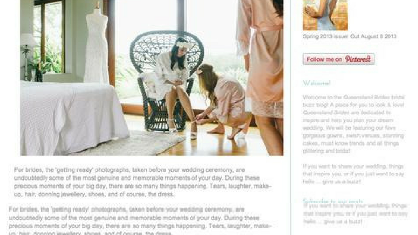 Queensland Brides: Before the dress wedding trends.