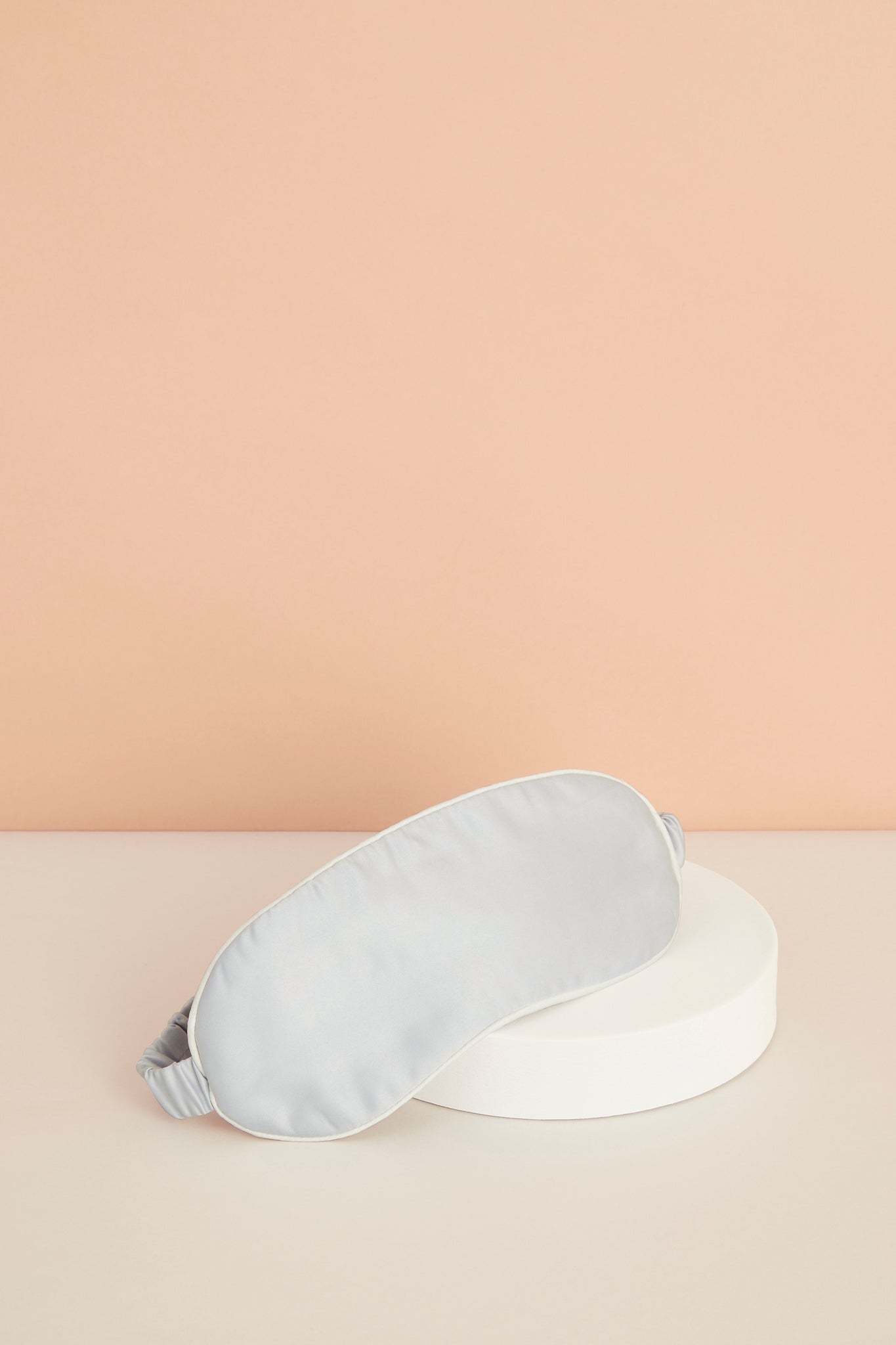 Homebodii Satin Eye Mask Eggshell Blue With White Piping | Homebodii