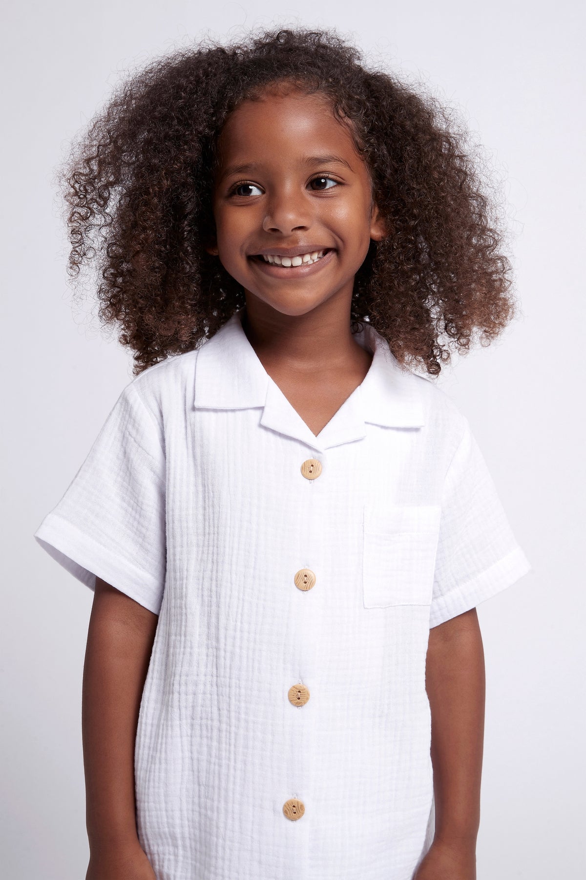 Piper Bubble Cotton Personalised Childrens Short Pyjama Set White | Homebodii