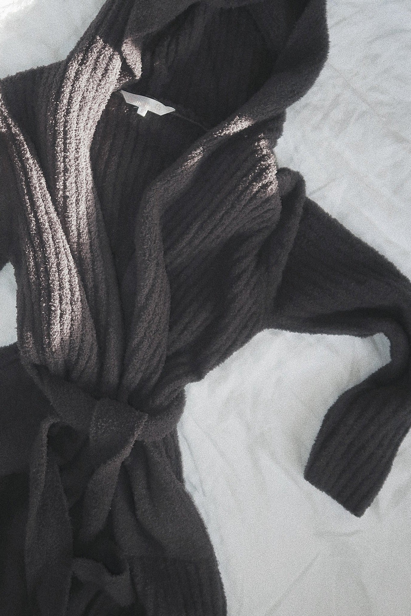 Ultimate Luxe Personalised Robe Charcoal | Homebodii
