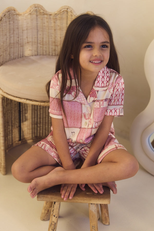 Year of the Horse Equestrian Kids Short Pyjama