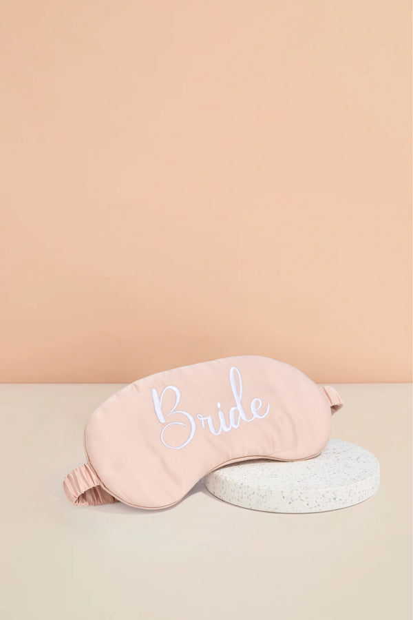 Bride Satin Eyemask - Dusty Rose