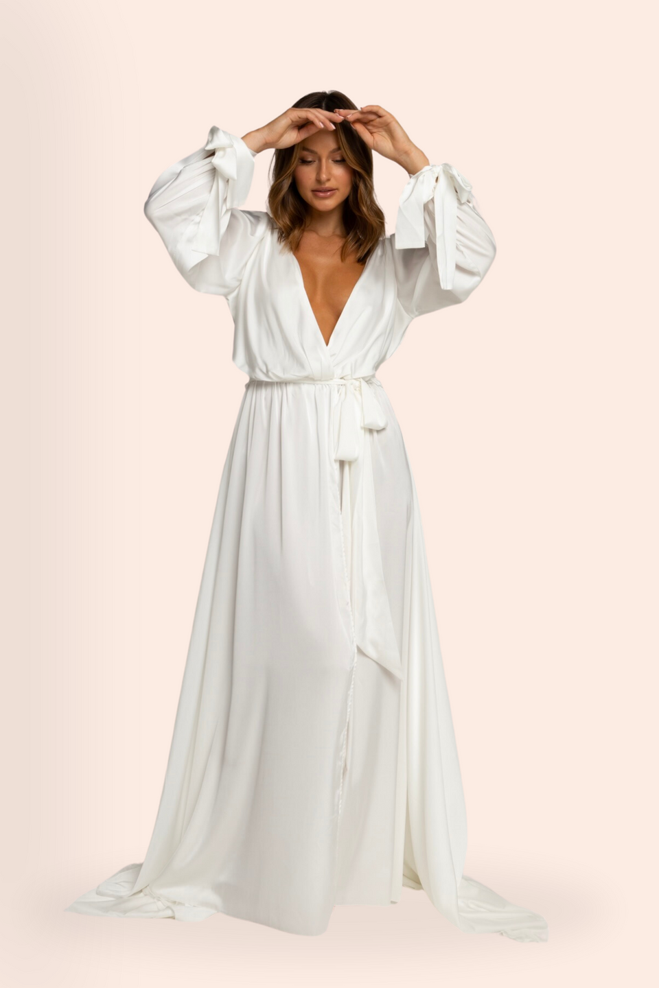 This mini wrap robe satin – Homebodii AU