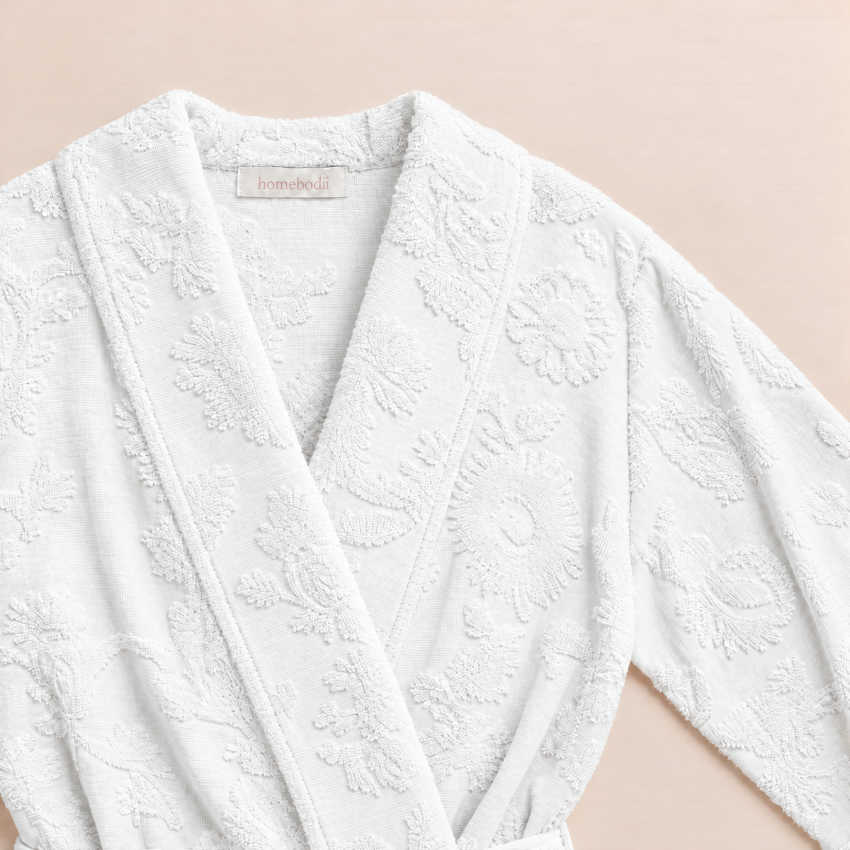Burleigh Towelling Robe - White