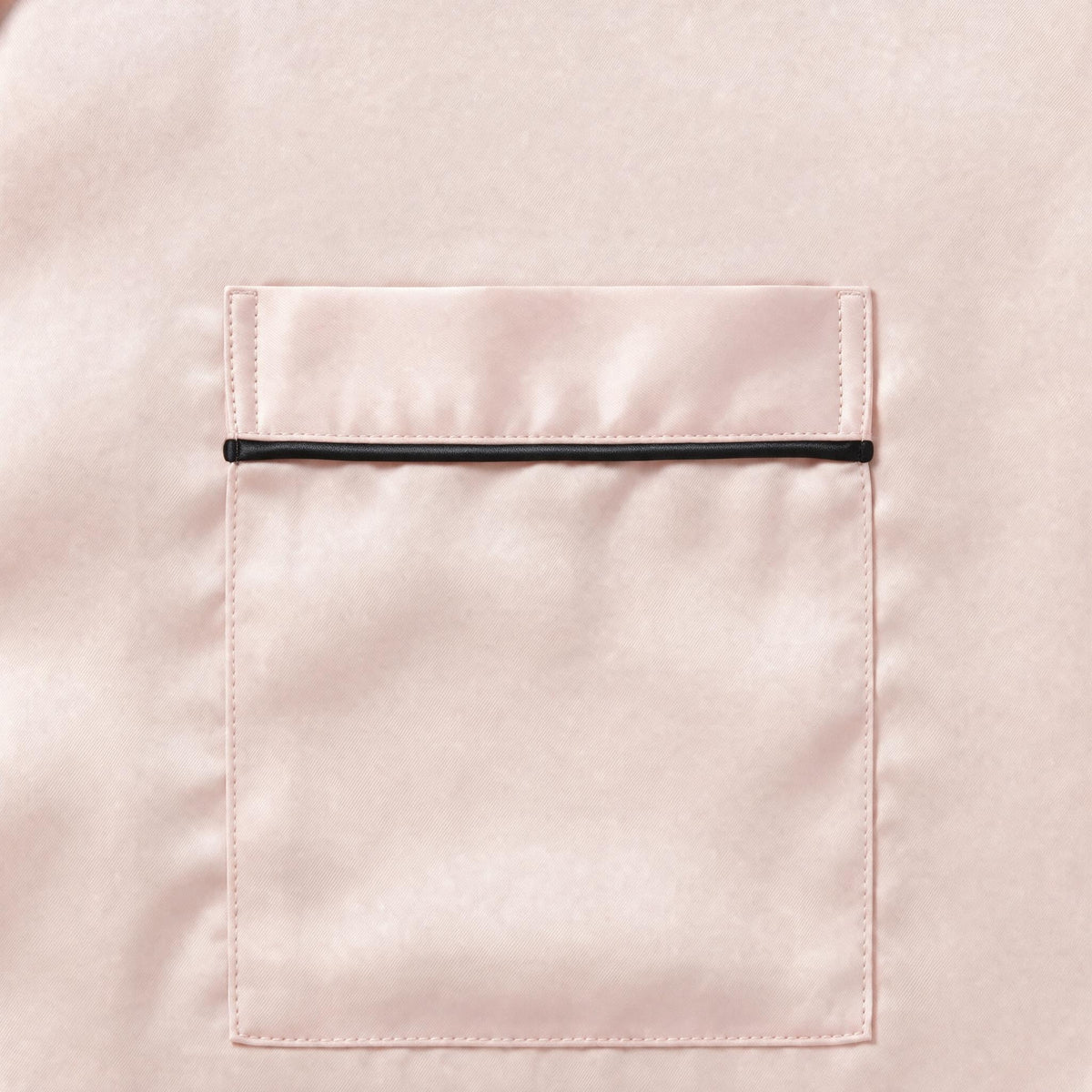 Classic Grace Short Pyjama Set - Blush with Black Piping