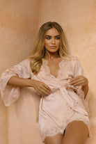 Sian Mini Robe Blush | Homebodii