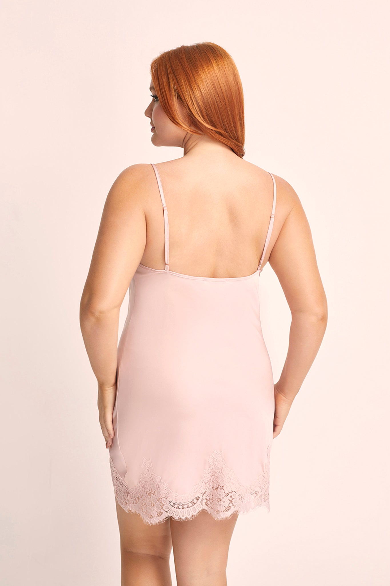 Sian Luxury Satin Slip Dusty Rose | Homebodii