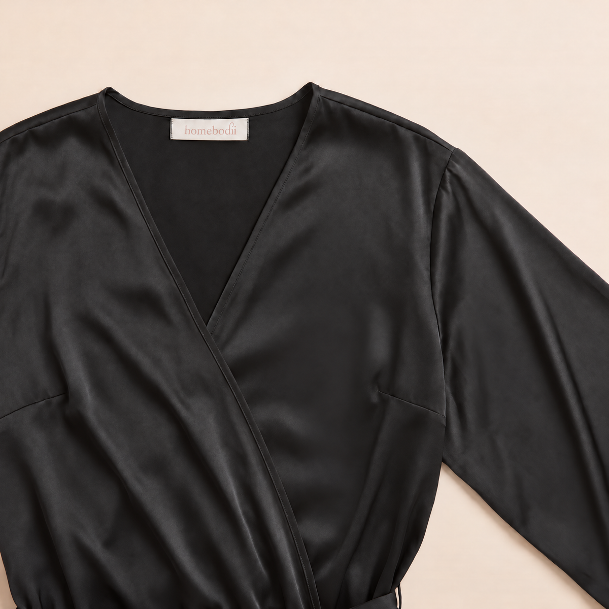 Sian Lace Robe - Black