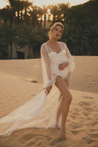 Athena Luxury Beaded Bridal Robe | Homebodii
