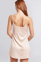 Jasmine Satin Slip  Blush | Homebodii