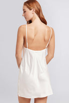 Jasmine Satin Slip  White | Homebodii