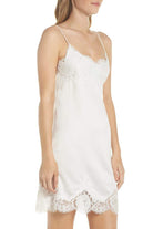 Olivia Luxury Satin Slip White | Homebodii