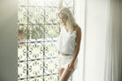 Olivia Luxury Satin Cami Set  White | Homebodii