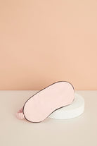 Eva Tencel™  Eye Mask  Blush With Black Piping | Homebodii