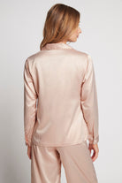 Toni Womens Personalised Satin Satin Pyjama Lounge Set  Blush | Homebodii